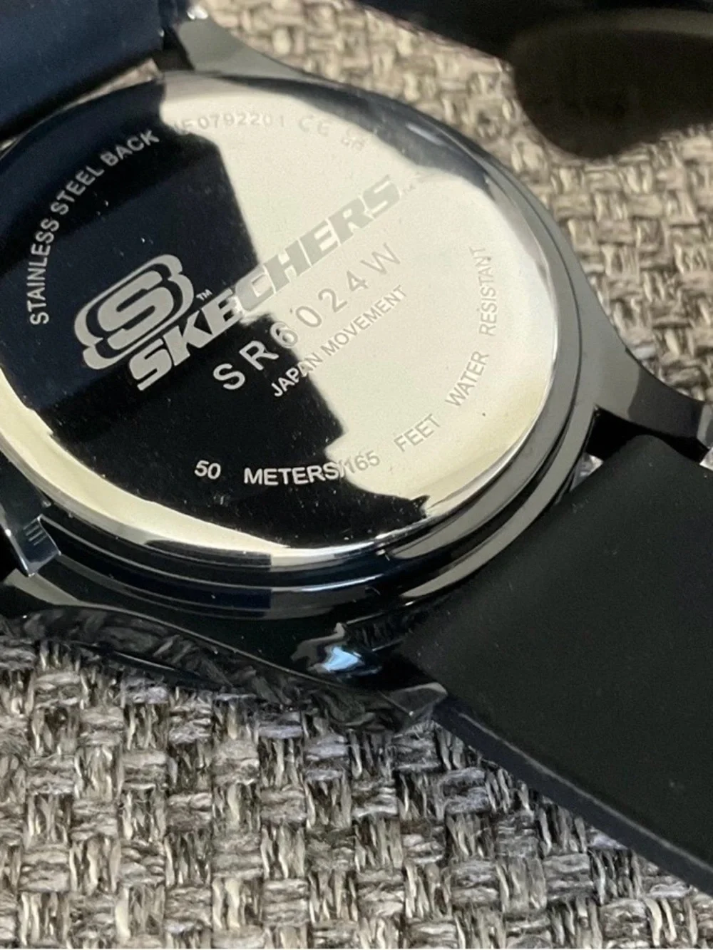 Skechers Men's Black Silicone Strap Watch with Matte Dial
